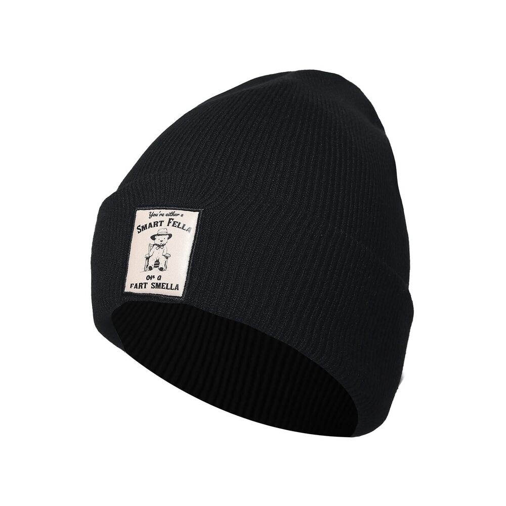 5935 Unisex Funny Y2K Embroidery Cuffed Knit Beanie Warm Fashion Winter Hat